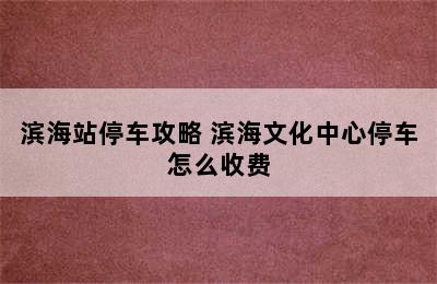 滨海站停车攻略 滨海文化中心停车怎么收费